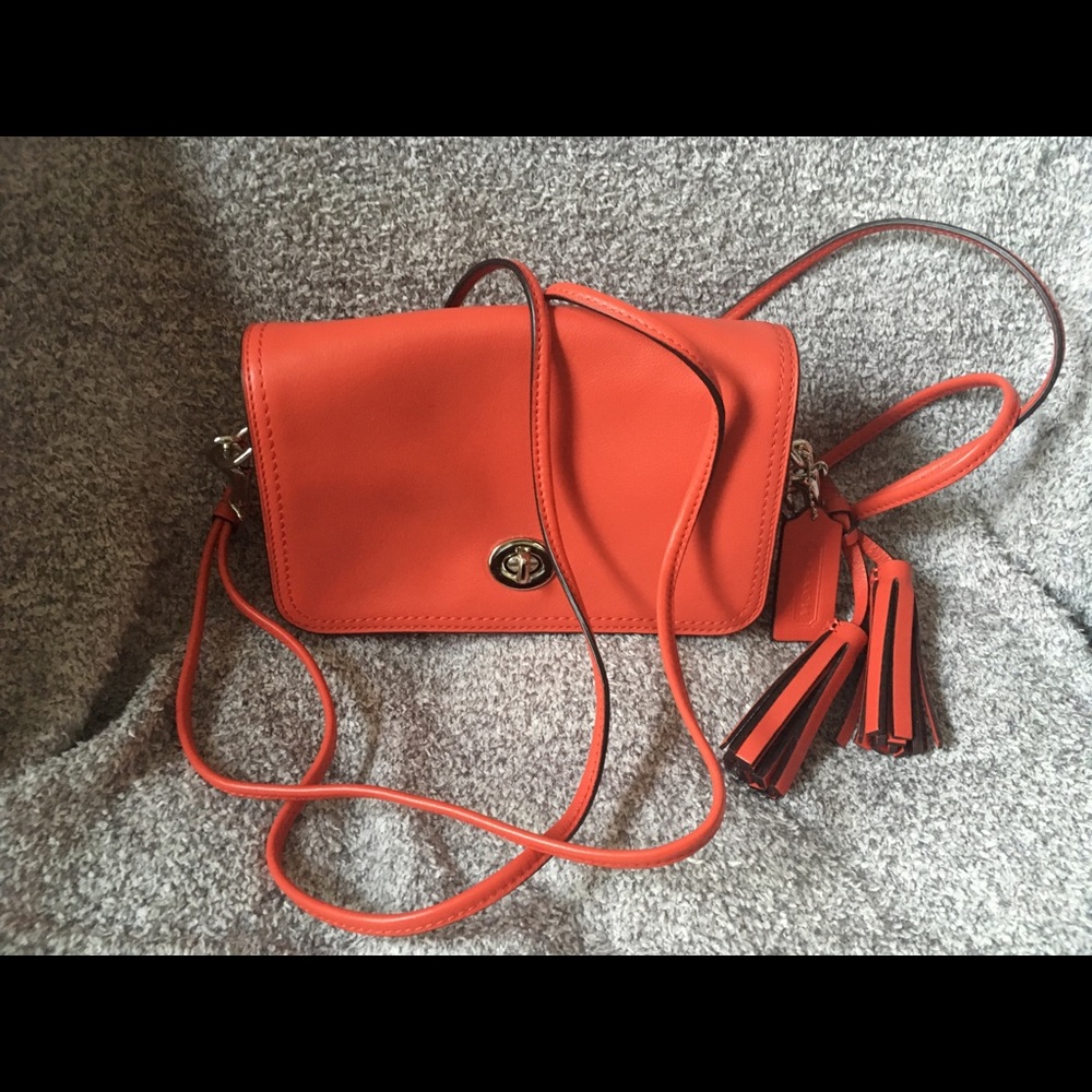 Coach small orange bag - Picture 1 of 4